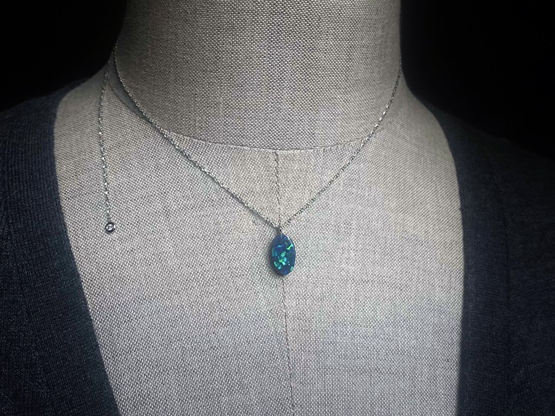 Collana opale nero