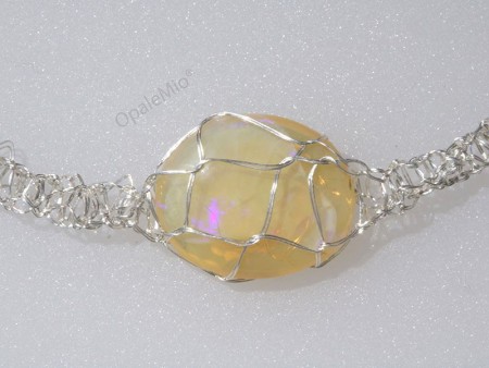 Matrix opal Necklace